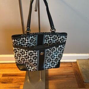 Authentic Stylish Blue and Black Shoulder Bag